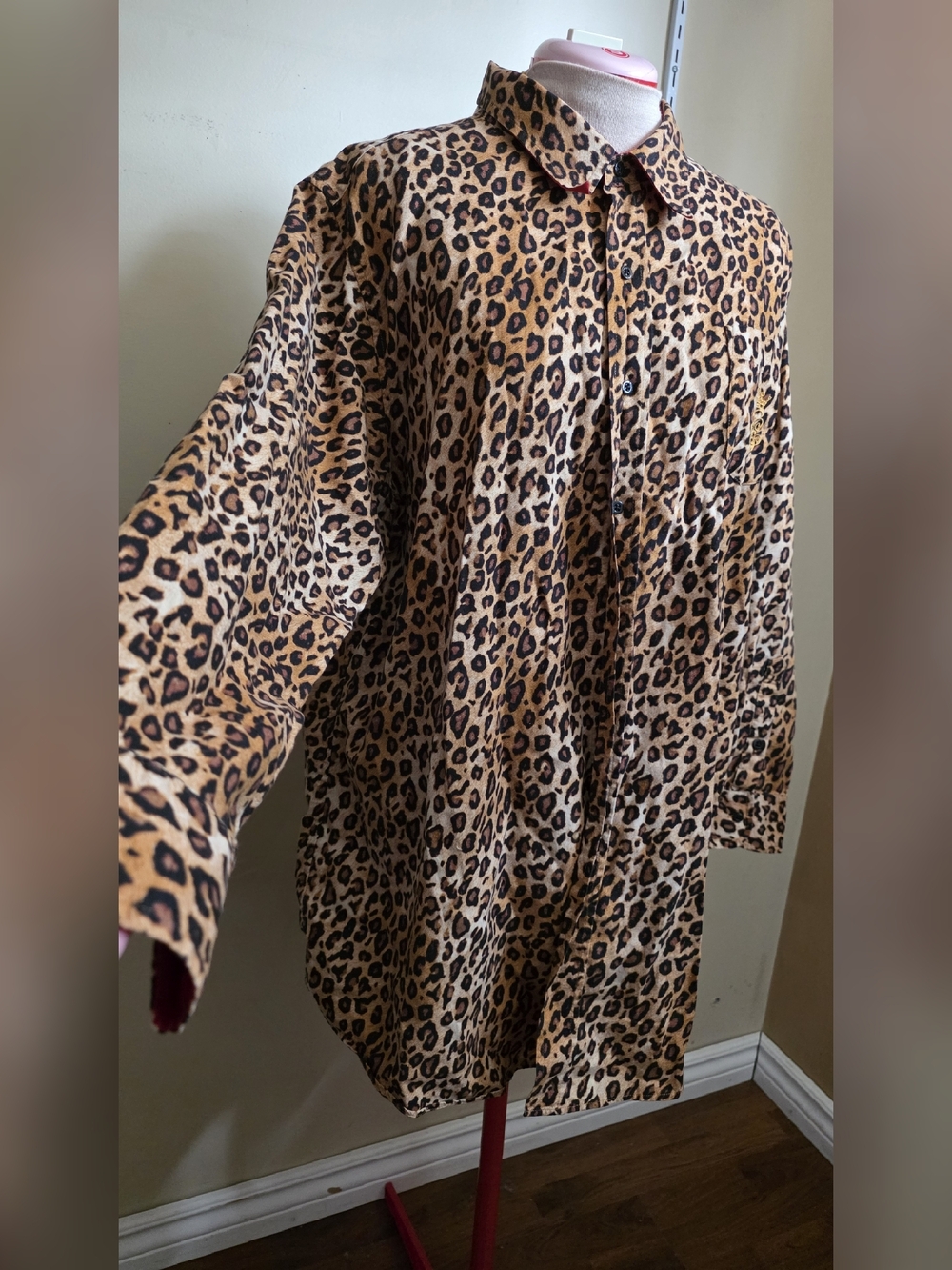 Ralph Lauren Leopard Print Button-down Shirt - Tan & Black - Picture 5 of 9
